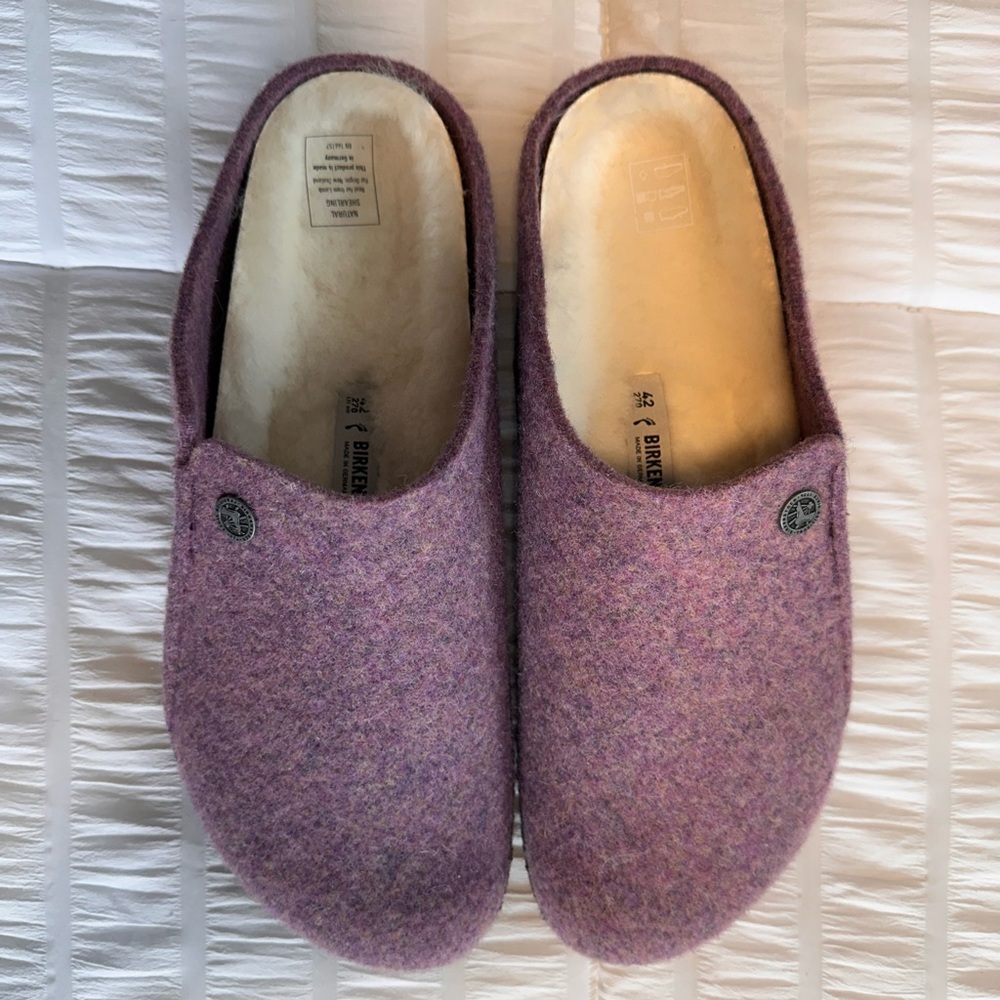 Birkenstock shearling wool slipper